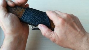 Ножны из кожи ручной работы со съёмным подвесом
