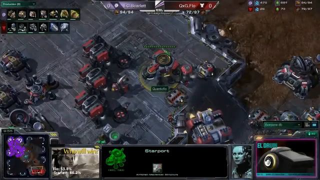SC2 Scarlett vs Flo Game 1 Starcraft 2 gameplay смотреть онлайн