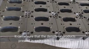 Two-cavity equal density brake pad hot pressing mold
