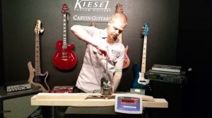 Kiesel Guitars Neck Strength Test video showing the new Carbon Fiber Rods