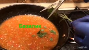 Спагетти с томатами и базиликом от Шефа