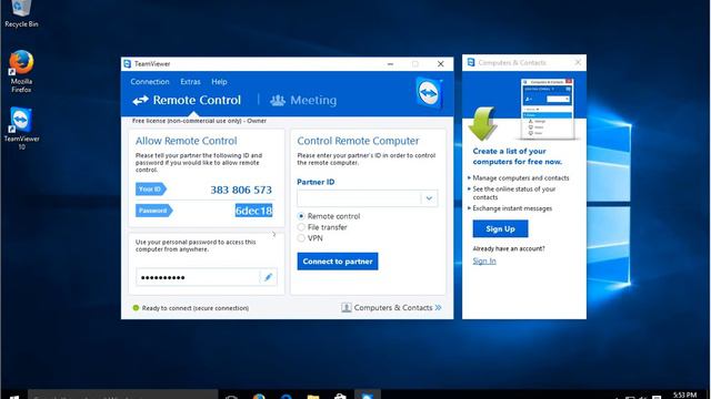 Windows 10 Remote Control and Remote Access with FREE TeamViewer Software Remote Desktop смотреть онлайн