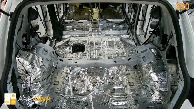 Шумоизоляция багажника с арками Hyundai IX35 в уровне Премиум. АвтоШум.
