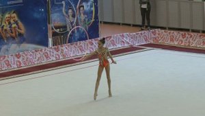 Художественная гимнастика - обруч. Ульяна Янус, 3 место, КМС.