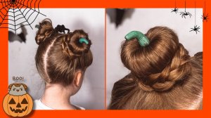 СУПЕР ИДЕЯ ПРИЧЕСКИ НА ХЭЛЛОУИН ДЛЯ ДЕВОЧЕК  AMAZING HALLOWEEN HAIRSTYLE IDEA