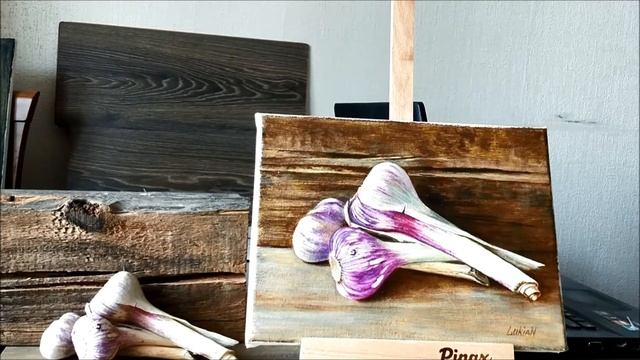 Как выбрать раму для картины Чеснок, если их две? смотреть онлайн