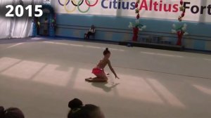 Amazingly talented young gymnast Ulyana Travkina (age 5 to 11)