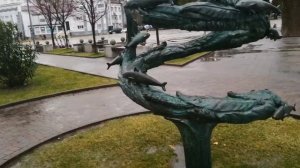 Туапсе зимой. Платаны. Море.