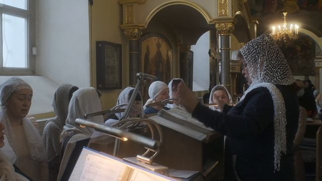 Хор Воскресенского Архиерейского подворья г.Череповца. Видеозапись Богослужения.