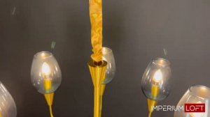 Подвесная дизайнерская люстра Viola 8 Синий от ImperiumLoft