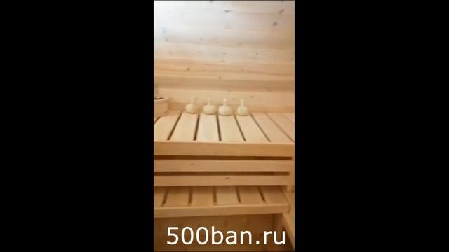 Видеоотзыв!! Баня Овал с террасой от 500ban.ru