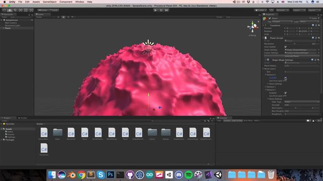 [Unity] Procedural Planets (E04： multiple noise filters)