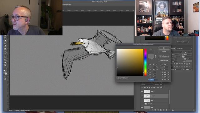 Draw Over Monday Episode 29 / Sketchtoanimate / Designing a sea gull!! смотреть онлайн