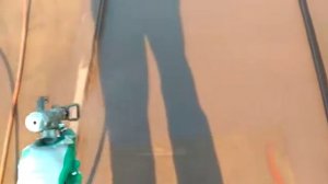 Гидроизоляция металлической кровли. Нанесение жидкой гидроизоляции безвоздушным методом.