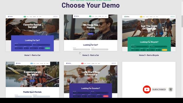 TanTum Car Scooter Boat amp Bike Rental Services WordPress Theme смотреть онлайн