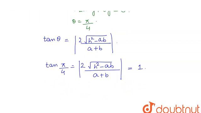If acute angle between lines `ax^(2)+2hxy+by^(2)=0` is `(pi)/4`, then `4h^(2)=` смотреть онлайн