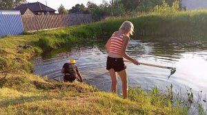Ловля рыбы неводом.
