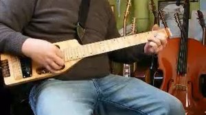 electric travel guitar demo