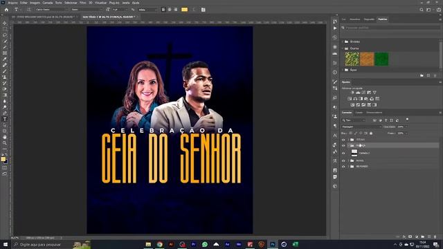 CRIANDO FLYER GOSPEL NO PHOTOSHOP - PSD FREE NO CANAL DO TELEGRAM смотреть онлайн
