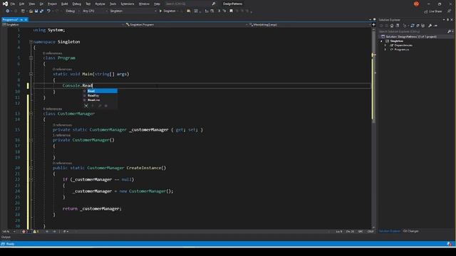 Singleton Design Pattern / Thread Safe смотреть онлайн