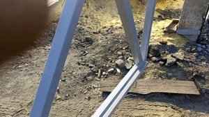 откатные ворота-18 м длиной. сделал в одного