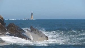 Футаж Море, маяк - Footage Sea, lighthouse