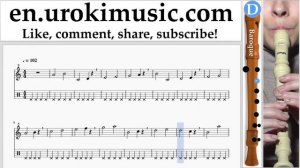 How to Play Recorder (B.) Clean Bandit - Rockabye ft Sean Paul Anne-Marie Tabs Part#1 exercises,