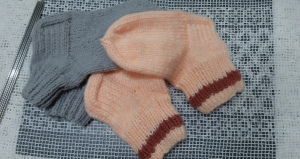 Двойная пятка на детских носках