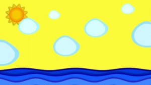 Футаж HD. Море, солнце, облака. Фон
