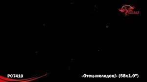 Отец-молодец! РС7410 Фейерверки, салюты, бенгальские огни, фонтаны, петарды, римские свечи, хлопушк