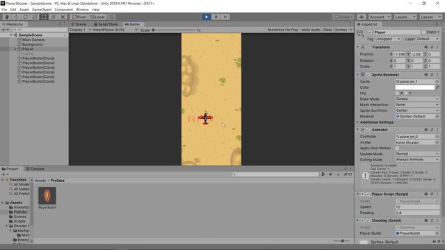 Shooting with Instantiate Method- Plane Shooter Game Part6