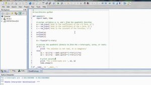 Python Lesson with PyScripter - Quadratic Formula and more - part 2