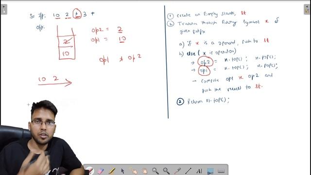 Evaluation of Postfix Expression | Examples Stack in Data structure & Algorithms Hello World Hindi смотреть онлайн