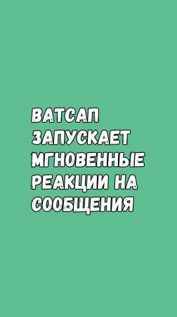 Ватсап_Мгновенные реакции