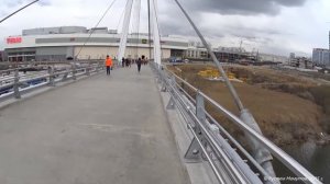 Узлы крепления вант к сталежелезобетонному пролетному строению