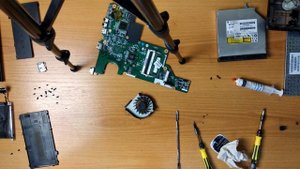 Разборка и чистка ноутбука compaq presario cq57