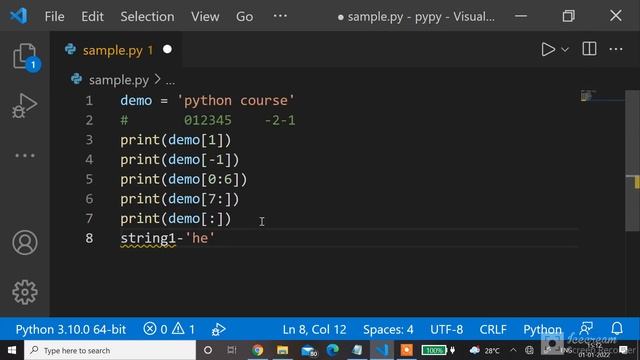 How to use string in python | python strings | #python tutorial 8