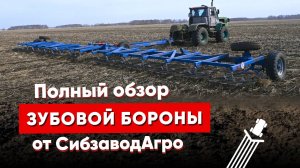 Борона зубовая секционная гидрофицированная двухрядная от СибзаводАгро