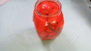 Сладкие помидоры с мятой на зиму.