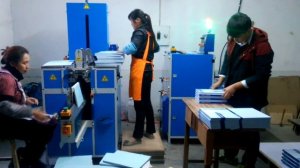 Книговставочная машина MF SKJ560 и штриховальная машина MF PCM560