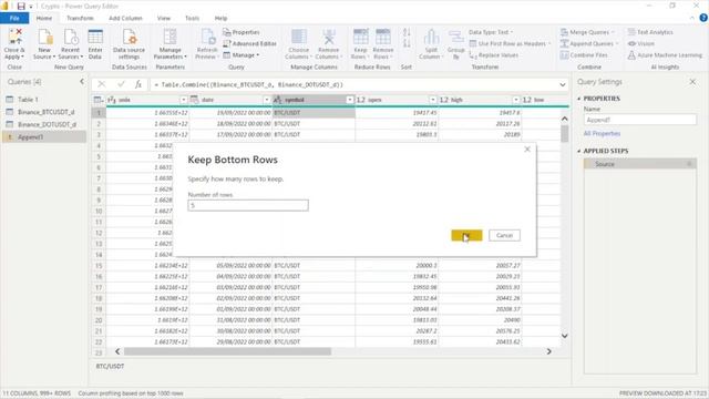 Part 1.5 | Full Power BI Tutorial : Getting Started with Power Query | Append Queries смотреть онлайн
