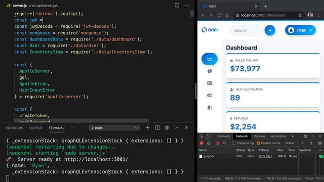 React Security - Add the User to the GraphQL Context Object смотреть онлайн