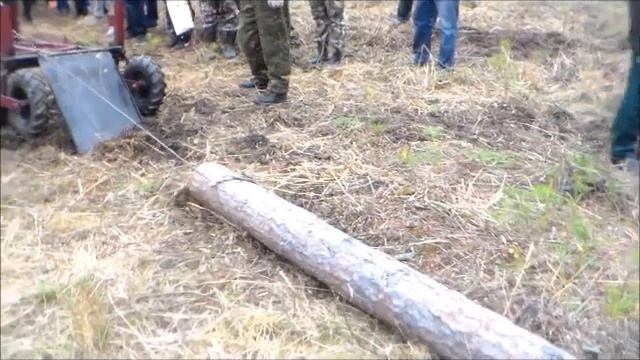 Демонстрация мини-трелёвщика