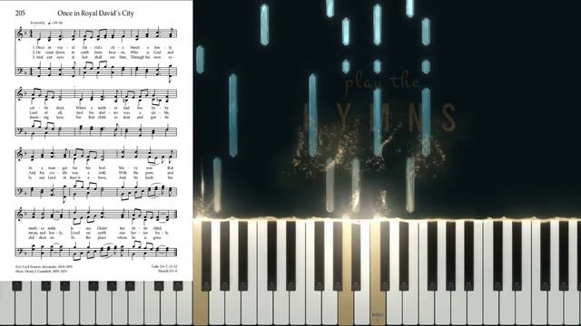 205 - Once In Royal David's City (Piano/Organ Tutorial) смотреть онлайн