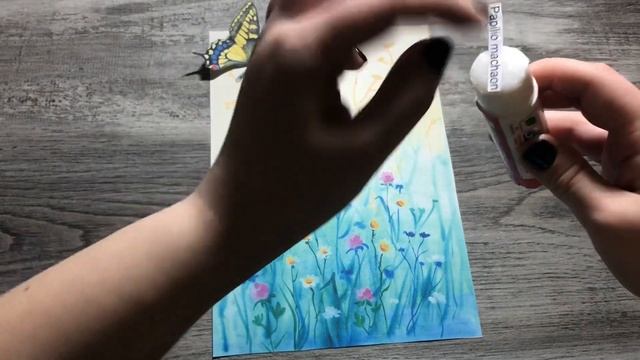 Объемная аппликация с бабочками / 3D Printable Butterfly Craft