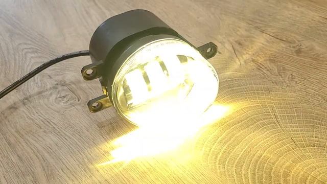 Светодиодные противотуманные фары Sal-Man для автомобилей Toyota. Два режима (белый+желтый свет). смотреть онлайн