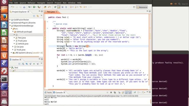 [005] Beginner Java Programming Tutorial: Arrays, Primatives, and References смотреть онлайн