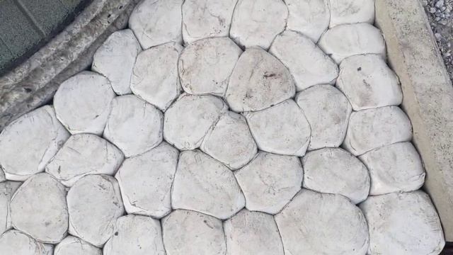 Брусчатка из мешочков с бетоном. Все ньюансы