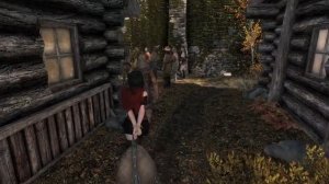Female hanged in Skyrim