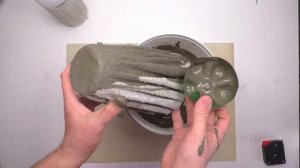 Как сделать вазу  из цемента и тряпки быстро и просто.DIY Cement and rag injection quickly and easi